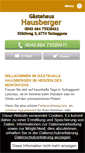 Mobile Screenshot of gaestehaus-hausberger.at